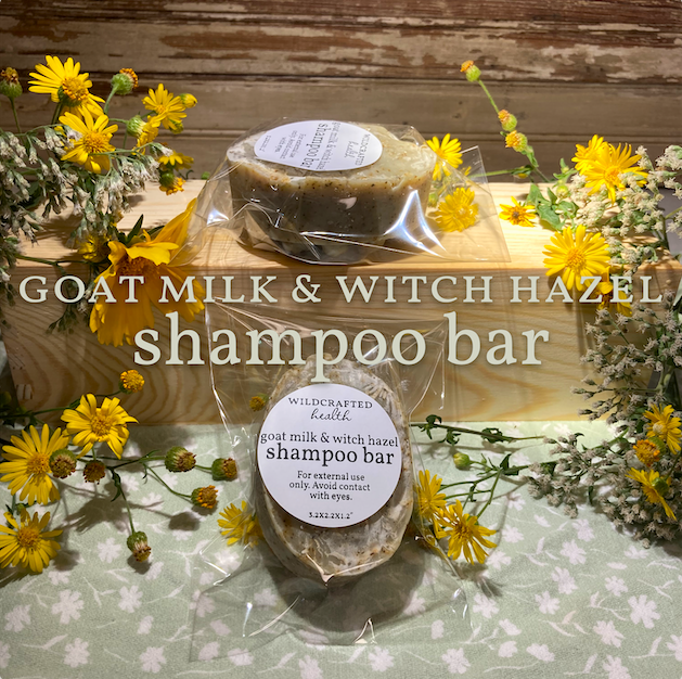 witch hazel goat milk shampoo bar